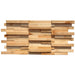 6 PCS Natural Wood Wall Tile 3D Solid Wooden Pattern Panel Backsplash Mosaic DQ137 - My Building Shop