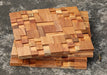 11 PCS Natural RoseWood Moaic 3D Solid Wood Wall Backsplash Tile DQ134 - My Building Shop