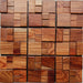 11 PCS Huang RoseWood Moaic Natural Solid Wood Backsplash Wall Tile DQ136 - My Building Shop