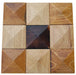 11 PCS 3D Pyramid Wood Wall Tile Natural Solid Wooden Backsplash Mosaic Tiles DQ141 - My Building Shop