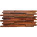 6 PCS Interlocking Natural Wood Wall Tile 3D Solid Wooden Pattern Panel Mosaic Backsplash DQ082 - My Building Shop
