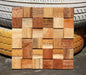 11 PCS Natural Wood Mosaic 3D Pattern Panel Ancient Boat Wooden Bakcplash Wall Tile DQ110 - My Building Shop