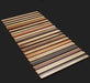 11 PCS Natural Solid Linear Wood Backsplash 3D Pattern Panel Wooden Mosaic Wall Tile DQ104 - My Building Shop