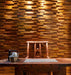 6 PCS Brick Interlocking Acid Branch Wood Tile 3D Pattern Panel Wooden Mosaic Wall Tiles Backsplash DQ018 - My Building Shop