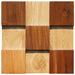 11 PCS Natural Solid Wood Tile Backsplash 3D Pattern Panel Wooden Mosaic Wall Tiles DQ020 - My Building Shop