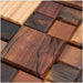 11 PCS Ancient Boat Wood Wall Tile Backsplash 3D Pattern Panel Wooden Mosaic Tiles DQ035 - My Building Shop
