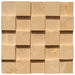 11 PCS Natural Wood Wall Tile Backsplash 3D Pattern Panel Pine Wood Mosaic Tiles DQ006 - My Building Shop