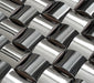 Arched Silver Black Metal Mosaic Stainless Steel Wall Backsplash Tile SMMT21116 - My Building Shop